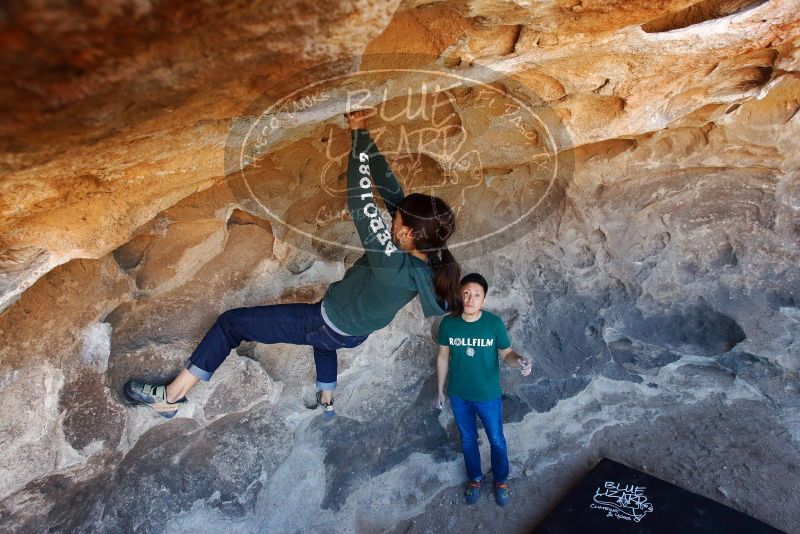 Bouldering in Hueco Tanks on 03/03/2019 with Blue Lizard Climbing and Yoga

Filename: SRM_20190303_1500530.jpg
Aperture: f/5.6
Shutter Speed: 1/250
Body: Canon EOS-1D Mark II
Lens: Canon EF 16-35mm f/2.8 L