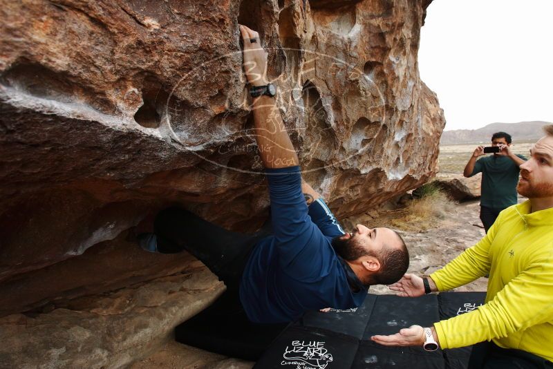 Bouldering in Hueco Tanks on 03/08/2019 with Blue Lizard Climbing and Yoga

Filename: SRM_20190308_1307060.jpg
Aperture: f/5.6
Shutter Speed: 1/320
Body: Canon EOS-1D Mark II
Lens: Canon EF 16-35mm f/2.8 L