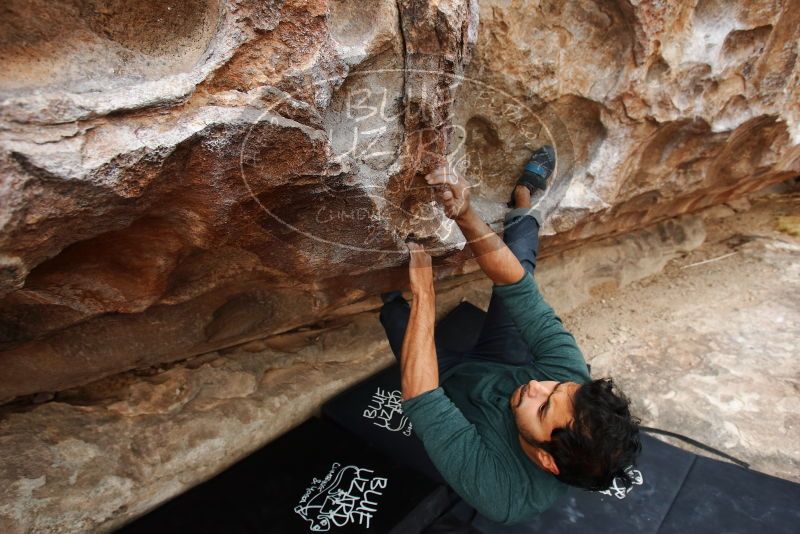 Bouldering in Hueco Tanks on 03/08/2019 with Blue Lizard Climbing and Yoga

Filename: SRM_20190308_1310260.jpg
Aperture: f/5.0
Shutter Speed: 1/250
Body: Canon EOS-1D Mark II
Lens: Canon EF 16-35mm f/2.8 L