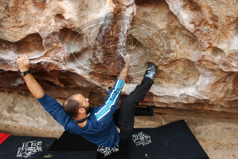 Bouldering in Hueco Tanks on 03/08/2019 with Blue Lizard Climbing and Yoga

Filename: SRM_20190308_1320480.jpg
Aperture: f/5.6
Shutter Speed: 1/200
Body: Canon EOS-1D Mark II
Lens: Canon EF 16-35mm f/2.8 L