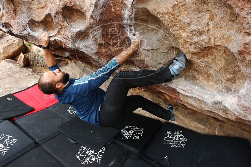 Bouldering in Hueco Tanks on 03/08/2019 with Blue Lizard Climbing and Yoga

Filename: SRM_20190308_1320520.jpg
Aperture: f/5.6
Shutter Speed: 1/200
Body: Canon EOS-1D Mark II
Lens: Canon EF 16-35mm f/2.8 L