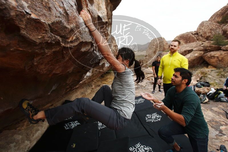 Bouldering in Hueco Tanks on 03/08/2019 with Blue Lizard Climbing and Yoga

Filename: SRM_20190308_1322371.jpg
Aperture: f/5.6
Shutter Speed: 1/500
Body: Canon EOS-1D Mark II
Lens: Canon EF 16-35mm f/2.8 L