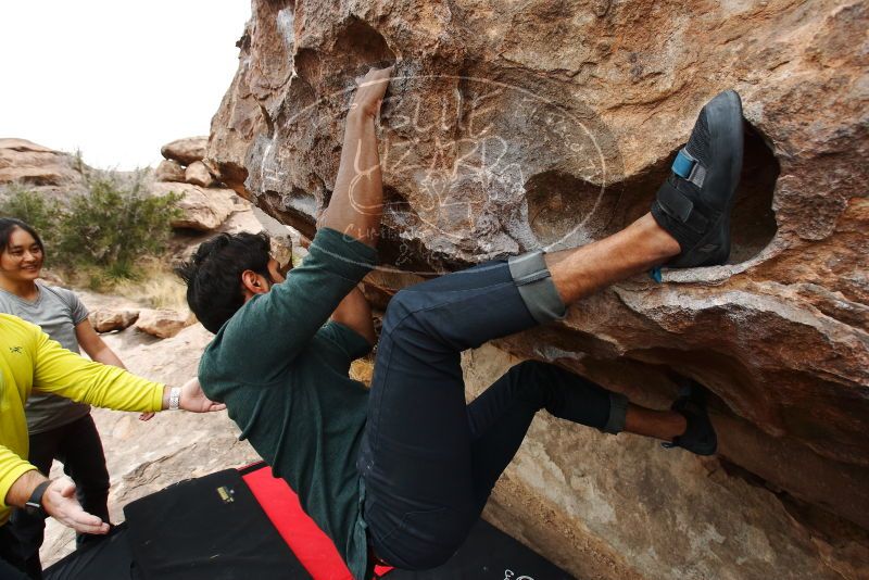 Bouldering in Hueco Tanks on 03/08/2019 with Blue Lizard Climbing and Yoga

Filename: SRM_20190308_1324390.jpg
Aperture: f/5.6
Shutter Speed: 1/320
Body: Canon EOS-1D Mark II
Lens: Canon EF 16-35mm f/2.8 L