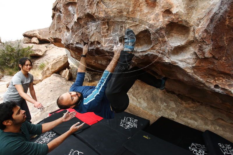 Bouldering in Hueco Tanks on 03/08/2019 with Blue Lizard Climbing and Yoga

Filename: SRM_20190308_1338110.jpg
Aperture: f/5.6
Shutter Speed: 1/320
Body: Canon EOS-1D Mark II
Lens: Canon EF 16-35mm f/2.8 L