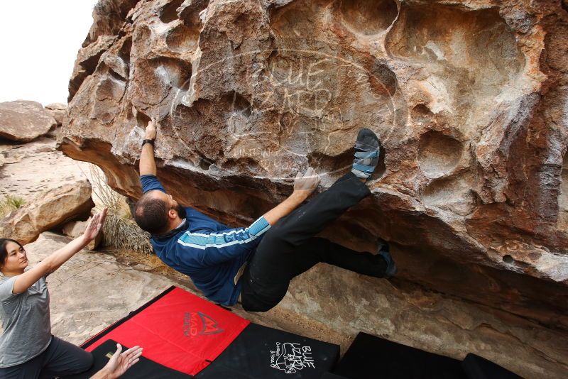 Bouldering in Hueco Tanks on 03/08/2019 with Blue Lizard Climbing and Yoga

Filename: SRM_20190308_1338210.jpg
Aperture: f/5.6
Shutter Speed: 1/320
Body: Canon EOS-1D Mark II
Lens: Canon EF 16-35mm f/2.8 L