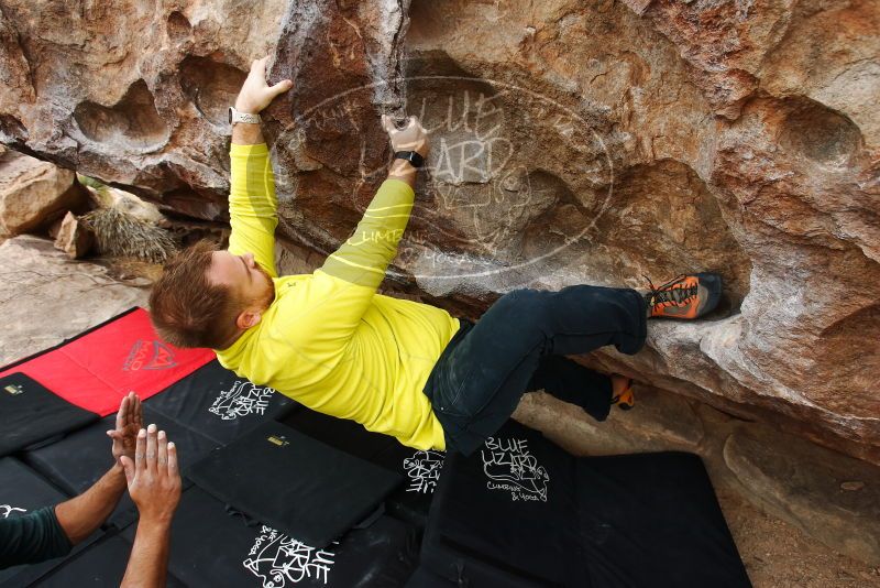 Bouldering in Hueco Tanks on 03/08/2019 with Blue Lizard Climbing and Yoga

Filename: SRM_20190308_1342390.jpg
Aperture: f/5.6
Shutter Speed: 1/320
Body: Canon EOS-1D Mark II
Lens: Canon EF 16-35mm f/2.8 L