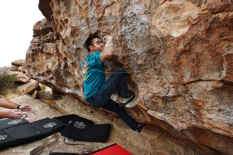 Bouldering in Hueco Tanks on 03/08/2019 with Blue Lizard Climbing and Yoga

Filename: SRM_20190308_1344280.jpg
Aperture: f/5.6
Shutter Speed: 1/400
Body: Canon EOS-1D Mark II
Lens: Canon EF 16-35mm f/2.8 L