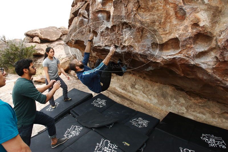 Bouldering in Hueco Tanks on 03/08/2019 with Blue Lizard Climbing and Yoga

Filename: SRM_20190308_1348060.jpg
Aperture: f/5.6
Shutter Speed: 1/320
Body: Canon EOS-1D Mark II
Lens: Canon EF 16-35mm f/2.8 L