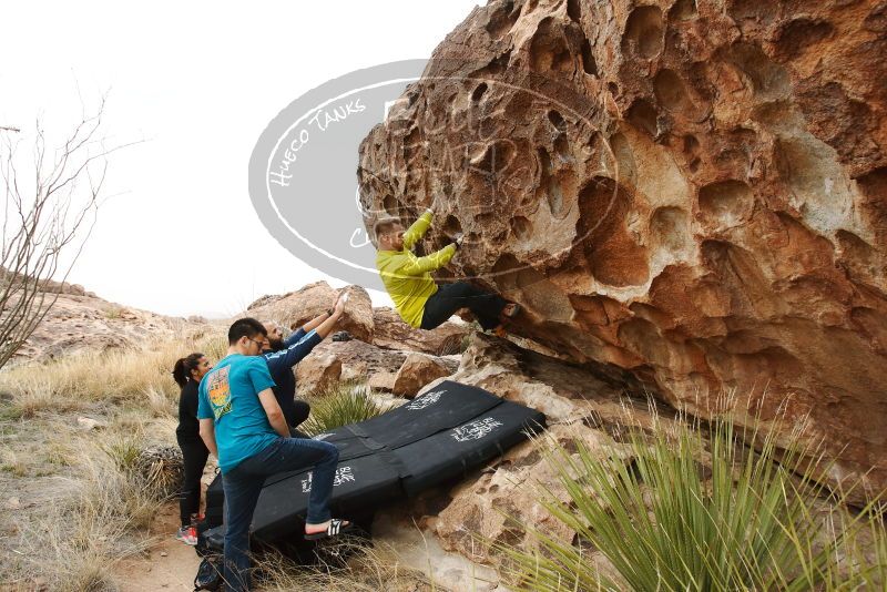 Bouldering in Hueco Tanks on 03/08/2019 with Blue Lizard Climbing and Yoga

Filename: SRM_20190308_1407540.jpg
Aperture: f/5.6
Shutter Speed: 1/320
Body: Canon EOS-1D Mark II
Lens: Canon EF 16-35mm f/2.8 L