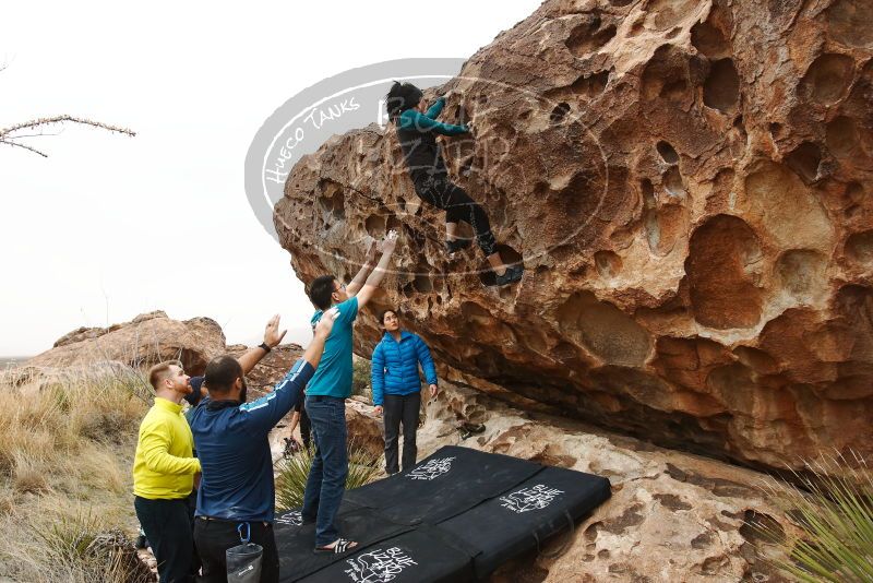 Bouldering in Hueco Tanks on 03/08/2019 with Blue Lizard Climbing and Yoga

Filename: SRM_20190308_1411270.jpg
Aperture: f/5.6
Shutter Speed: 1/400
Body: Canon EOS-1D Mark II
Lens: Canon EF 16-35mm f/2.8 L