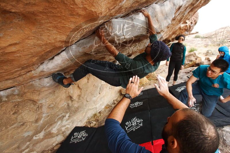 Bouldering in Hueco Tanks on 03/08/2019 with Blue Lizard Climbing and Yoga

Filename: SRM_20190308_1430300.jpg
Aperture: f/5.6
Shutter Speed: 1/200
Body: Canon EOS-1D Mark II
Lens: Canon EF 16-35mm f/2.8 L