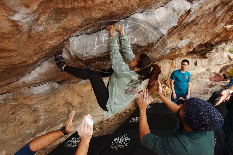 Bouldering in Hueco Tanks on 03/08/2019 with Blue Lizard Climbing and Yoga

Filename: SRM_20190308_1433450.jpg
Aperture: f/5.6
Shutter Speed: 1/250
Body: Canon EOS-1D Mark II
Lens: Canon EF 16-35mm f/2.8 L