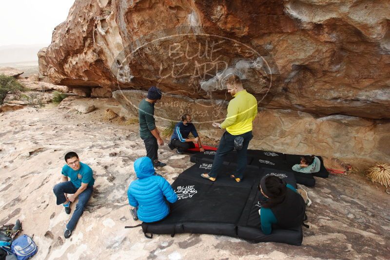 Bouldering in Hueco Tanks on 03/08/2019 with Blue Lizard Climbing and Yoga

Filename: SRM_20190308_1447350.jpg
Aperture: f/5.6
Shutter Speed: 1/400
Body: Canon EOS-1D Mark II
Lens: Canon EF 16-35mm f/2.8 L