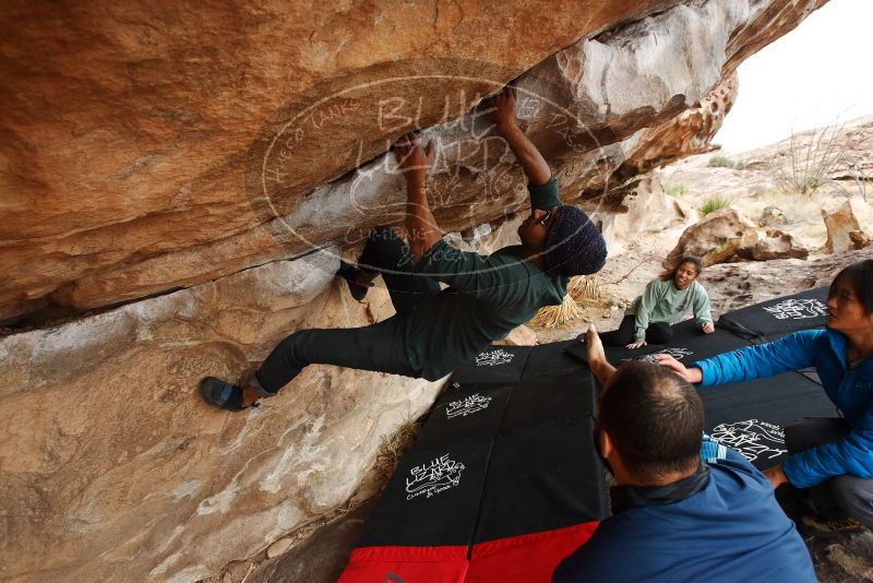 Bouldering in Hueco Tanks on 03/08/2019 with Blue Lizard Climbing and Yoga

Filename: SRM_20190308_1452170.jpg
Aperture: f/5.0
Shutter Speed: 1/250
Body: Canon EOS-1D Mark II
Lens: Canon EF 16-35mm f/2.8 L