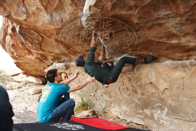 Bouldering in Hueco Tanks on 03/08/2019 with Blue Lizard Climbing and Yoga

Filename: SRM_20190308_1455320.jpg
Aperture: f/5.0
Shutter Speed: 1/200
Body: Canon EOS-1D Mark II
Lens: Canon EF 16-35mm f/2.8 L