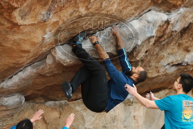 Bouldering in Hueco Tanks on 03/08/2019 with Blue Lizard Climbing and Yoga

Filename: SRM_20190308_1506590.jpg
Aperture: f/2.8
Shutter Speed: 1/400
Body: Canon EOS-1D Mark II
Lens: Canon EF 50mm f/1.8 II