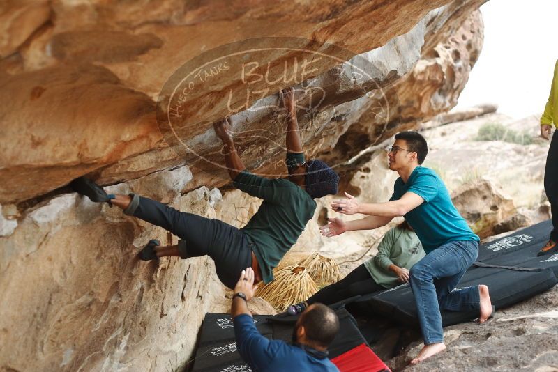 Bouldering in Hueco Tanks on 03/08/2019 with Blue Lizard Climbing and Yoga

Filename: SRM_20190308_1515560.jpg
Aperture: f/2.8
Shutter Speed: 1/250
Body: Canon EOS-1D Mark II
Lens: Canon EF 50mm f/1.8 II