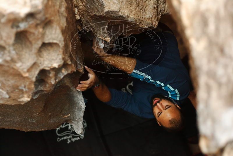 Bouldering in Hueco Tanks on 03/08/2019 with Blue Lizard Climbing and Yoga

Filename: SRM_20190308_1634430.jpg
Aperture: f/2.5
Shutter Speed: 1/200
Body: Canon EOS-1D Mark II
Lens: Canon EF 50mm f/1.8 II