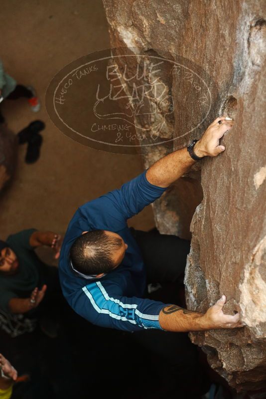 Bouldering in Hueco Tanks on 03/08/2019 with Blue Lizard Climbing and Yoga

Filename: SRM_20190308_1635160.jpg
Aperture: f/2.5
Shutter Speed: 1/500
Body: Canon EOS-1D Mark II
Lens: Canon EF 50mm f/1.8 II