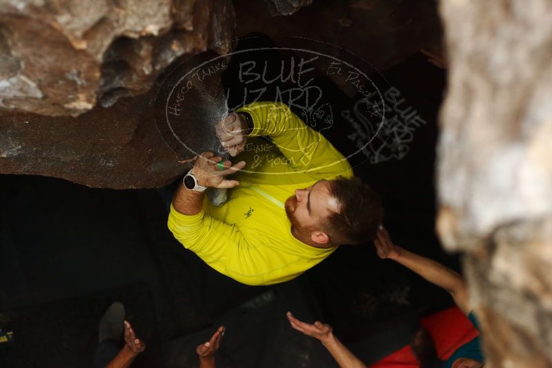 Bouldering in Hueco Tanks on 03/08/2019 with Blue Lizard Climbing and Yoga

Filename: SRM_20190308_1637260.jpg
Aperture: f/2.8
Shutter Speed: 1/250
Body: Canon EOS-1D Mark II
Lens: Canon EF 50mm f/1.8 II