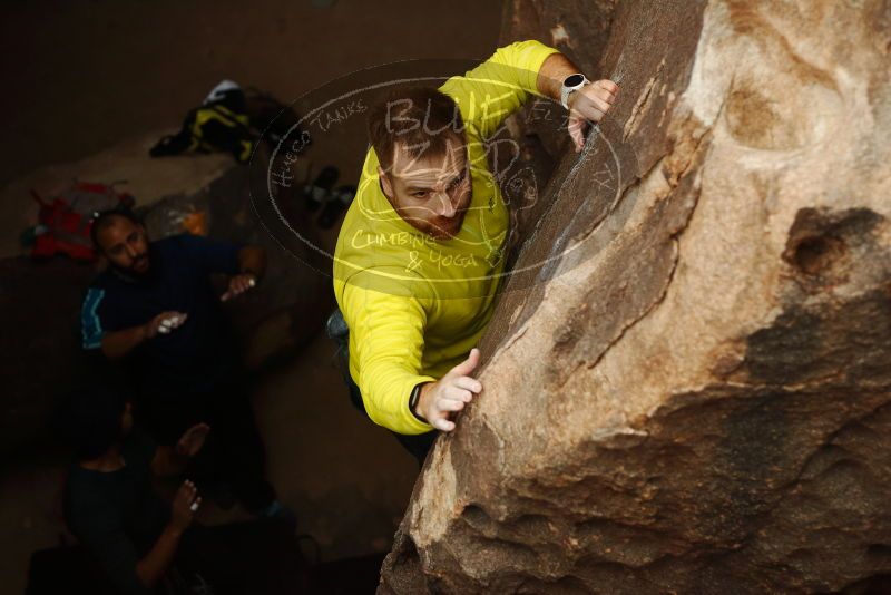 Bouldering in Hueco Tanks on 03/08/2019 with Blue Lizard Climbing and Yoga

Filename: SRM_20190308_1640100.jpg
Aperture: f/2.8
Shutter Speed: 1/320
Body: Canon EOS-1D Mark II
Lens: Canon EF 50mm f/1.8 II