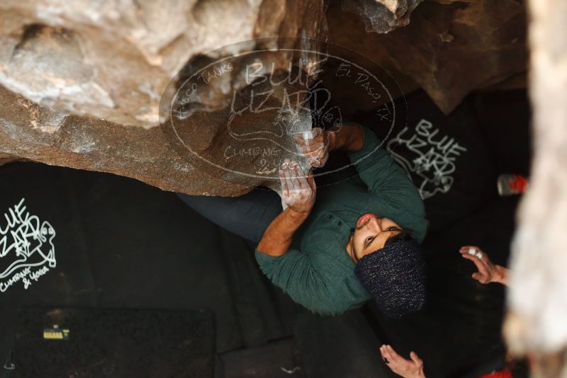 Bouldering in Hueco Tanks on 03/08/2019 with Blue Lizard Climbing and Yoga

Filename: SRM_20190308_1644460.jpg
Aperture: f/2.5
Shutter Speed: 1/125
Body: Canon EOS-1D Mark II
Lens: Canon EF 50mm f/1.8 II