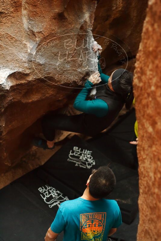 Bouldering in Hueco Tanks on 03/08/2019 with Blue Lizard Climbing and Yoga

Filename: SRM_20190308_1657440.jpg
Aperture: f/2.5
Shutter Speed: 1/60
Body: Canon EOS-1D Mark II
Lens: Canon EF 50mm f/1.8 II