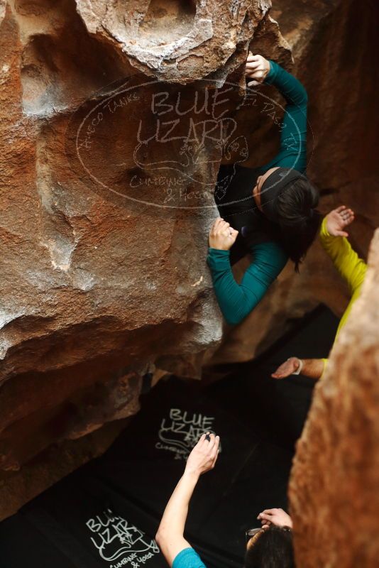 Bouldering in Hueco Tanks on 03/08/2019 with Blue Lizard Climbing and Yoga

Filename: SRM_20190308_1658340.jpg
Aperture: f/2.5
Shutter Speed: 1/80
Body: Canon EOS-1D Mark II
Lens: Canon EF 50mm f/1.8 II