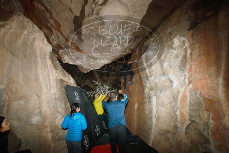 Bouldering in Hueco Tanks on 03/08/2019 with Blue Lizard Climbing and Yoga

Filename: SRM_20190308_1723290.jpg
Aperture: f/5.6
Shutter Speed: 1/250
Body: Canon EOS-1D Mark II
Lens: Canon EF 16-35mm f/2.8 L