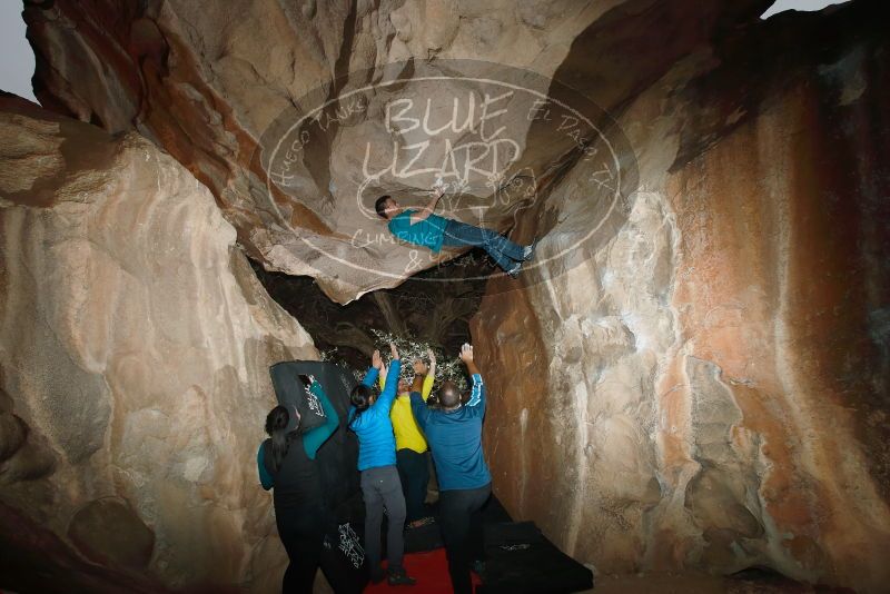 Bouldering in Hueco Tanks on 03/08/2019 with Blue Lizard Climbing and Yoga

Filename: SRM_20190308_1738450.jpg
Aperture: f/5.6
Shutter Speed: 1/250
Body: Canon EOS-1D Mark II
Lens: Canon EF 16-35mm f/2.8 L