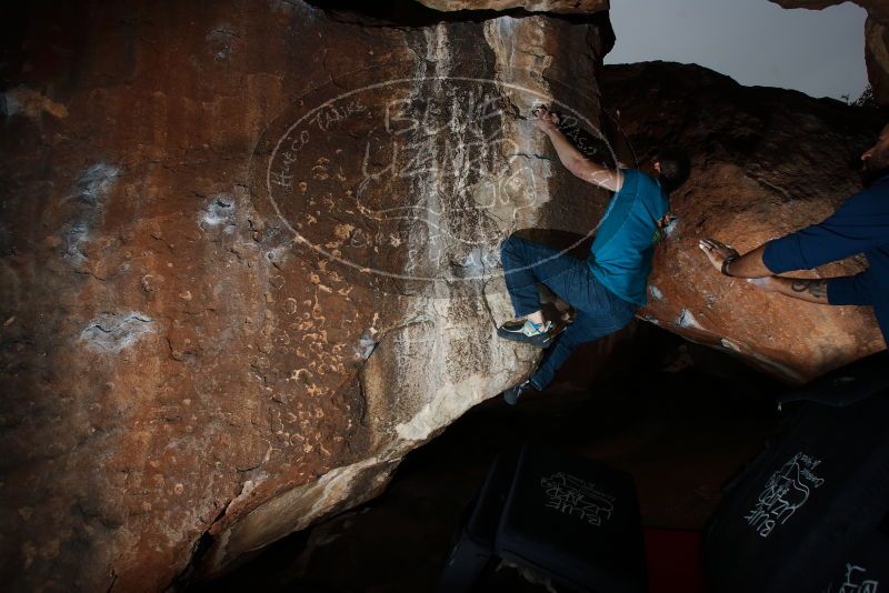 Bouldering in Hueco Tanks on 03/08/2019 with Blue Lizard Climbing and Yoga

Filename: SRM_20190308_1749570.jpg
Aperture: f/5.6
Shutter Speed: 1/250
Body: Canon EOS-1D Mark II
Lens: Canon EF 16-35mm f/2.8 L