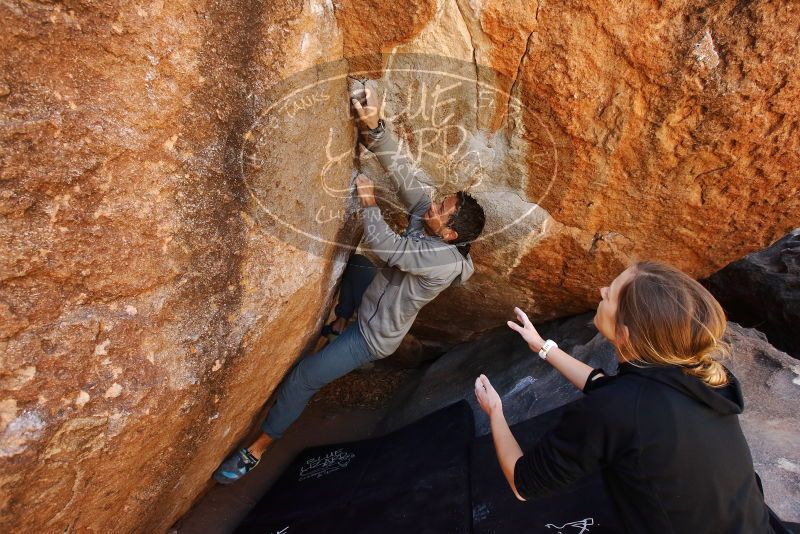 Bouldering in Hueco Tanks on 03/09/2019 with Blue Lizard Climbing and Yoga

Filename: SRM_20190309_1136490.jpg
Aperture: f/5.6
Shutter Speed: 1/320
Body: Canon EOS-1D Mark II
Lens: Canon EF 16-35mm f/2.8 L