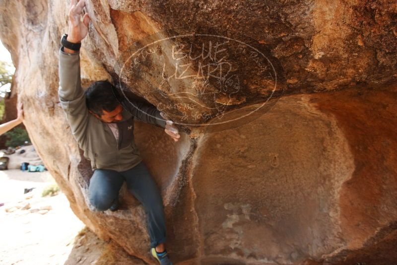 Bouldering in Hueco Tanks on 03/09/2019 with Blue Lizard Climbing and Yoga

Filename: SRM_20190309_1220390.jpg
Aperture: f/5.6
Shutter Speed: 1/320
Body: Canon EOS-1D Mark II
Lens: Canon EF 16-35mm f/2.8 L