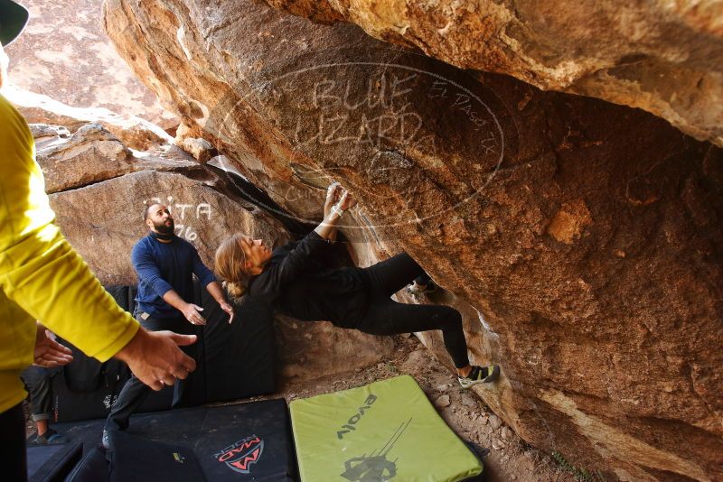 Bouldering in Hueco Tanks on 03/09/2019 with Blue Lizard Climbing and Yoga

Filename: SRM_20190309_1225270.jpg
Aperture: f/5.6
Shutter Speed: 1/200
Body: Canon EOS-1D Mark II
Lens: Canon EF 16-35mm f/2.8 L