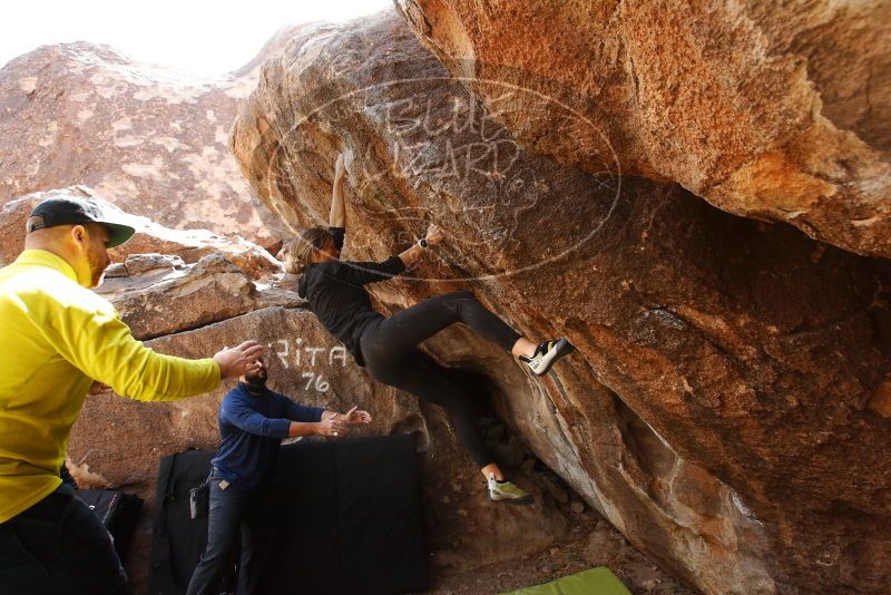 Bouldering in Hueco Tanks on 03/09/2019 with Blue Lizard Climbing and Yoga

Filename: SRM_20190309_1225460.jpg
Aperture: f/5.6
Shutter Speed: 1/320
Body: Canon EOS-1D Mark II
Lens: Canon EF 16-35mm f/2.8 L