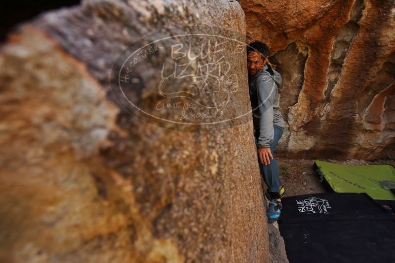 Bouldering in Hueco Tanks on 03/09/2019 with Blue Lizard Climbing and Yoga

Filename: SRM_20190309_1315380.jpg
Aperture: f/5.6
Shutter Speed: 1/320
Body: Canon EOS-1D Mark II
Lens: Canon EF 16-35mm f/2.8 L