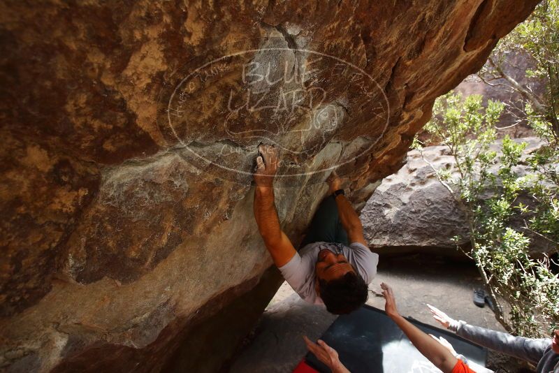 Bouldering in Hueco Tanks on 03/09/2019 with Blue Lizard Climbing and Yoga

Filename: SRM_20190309_1344510.jpg
Aperture: f/5.6
Shutter Speed: 1/250
Body: Canon EOS-1D Mark II
Lens: Canon EF 16-35mm f/2.8 L