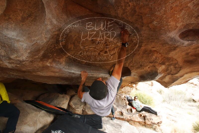 Bouldering in Hueco Tanks on 03/09/2019 with Blue Lizard Climbing and Yoga

Filename: SRM_20190309_1522010.jpg
Aperture: f/7.1
Shutter Speed: 1/250
Body: Canon EOS-1D Mark II
Lens: Canon EF 16-35mm f/2.8 L