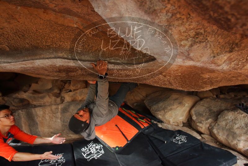 Bouldering in Hueco Tanks on 03/09/2019 with Blue Lizard Climbing and Yoga

Filename: SRM_20190309_1653290.jpg
Aperture: f/5.6
Shutter Speed: 1/200
Body: Canon EOS-1D Mark II
Lens: Canon EF 16-35mm f/2.8 L