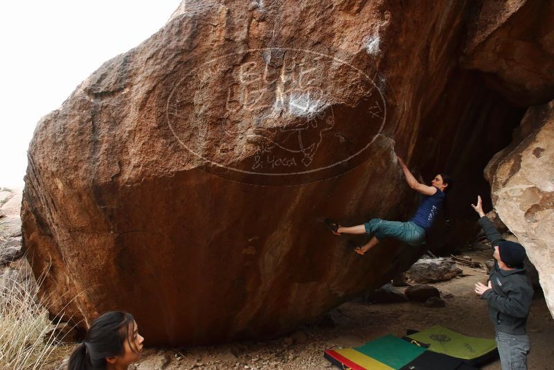 Bouldering in Hueco Tanks on 03/10/2019 with Blue Lizard Climbing and Yoga

Filename: SRM_20190310_1056580.jpg
Aperture: f/5.6
Shutter Speed: 1/320
Body: Canon EOS-1D Mark II
Lens: Canon EF 16-35mm f/2.8 L