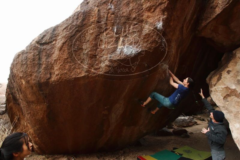 Bouldering in Hueco Tanks on 03/10/2019 with Blue Lizard Climbing and Yoga

Filename: SRM_20190310_1056590.jpg
Aperture: f/5.6
Shutter Speed: 1/400
Body: Canon EOS-1D Mark II
Lens: Canon EF 16-35mm f/2.8 L