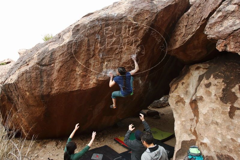 Bouldering in Hueco Tanks on 03/10/2019 with Blue Lizard Climbing and Yoga

Filename: SRM_20190310_1057310.jpg
Aperture: f/5.6
Shutter Speed: 1/400
Body: Canon EOS-1D Mark II
Lens: Canon EF 16-35mm f/2.8 L