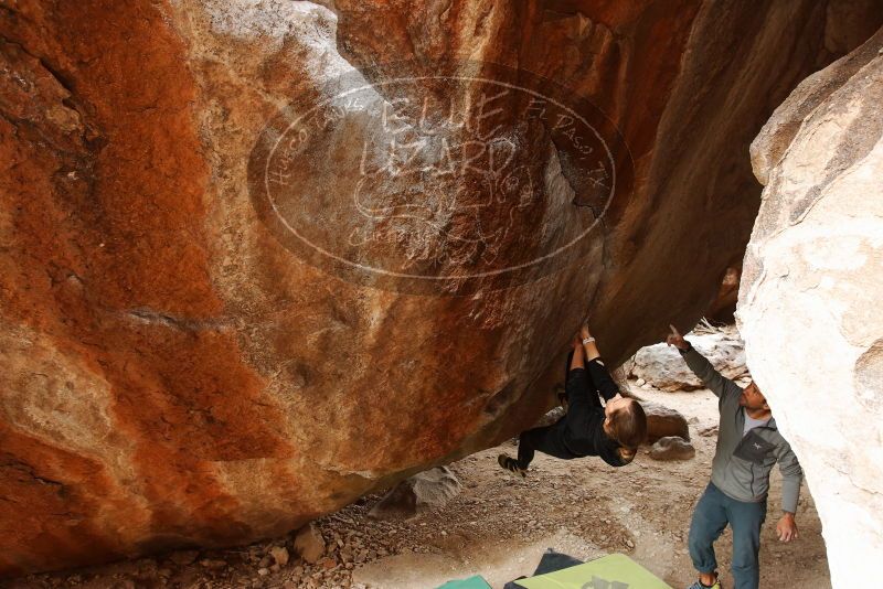 Bouldering in Hueco Tanks on 03/10/2019 with Blue Lizard Climbing and Yoga

Filename: SRM_20190310_1116130.jpg
Aperture: f/5.6
Shutter Speed: 1/80
Body: Canon EOS-1D Mark II
Lens: Canon EF 16-35mm f/2.8 L