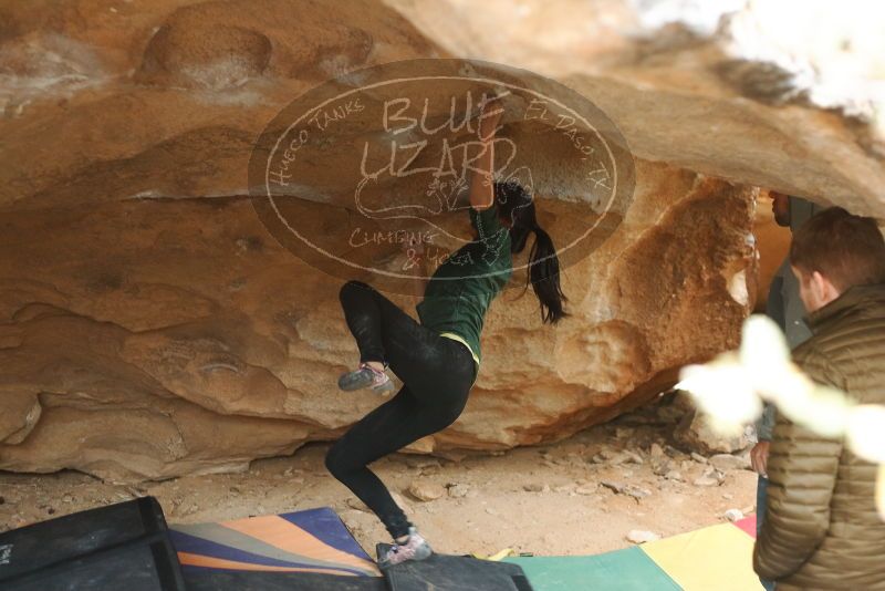 Bouldering in Hueco Tanks on 03/10/2019 with Blue Lizard Climbing and Yoga

Filename: SRM_20190310_1421361.jpg
Aperture: f/2.8
Shutter Speed: 1/250
Body: Canon EOS-1D Mark II
Lens: Canon EF 50mm f/1.8 II