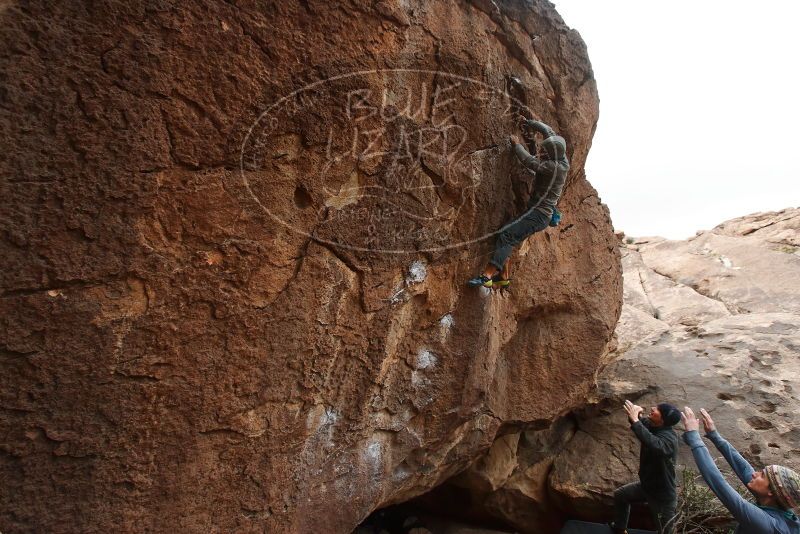 Bouldering in Hueco Tanks on 03/10/2019 with Blue Lizard Climbing and Yoga

Filename: SRM_20190310_1457070.jpg
Aperture: f/5.6
Shutter Speed: 1/400
Body: Canon EOS-1D Mark II
Lens: Canon EF 16-35mm f/2.8 L