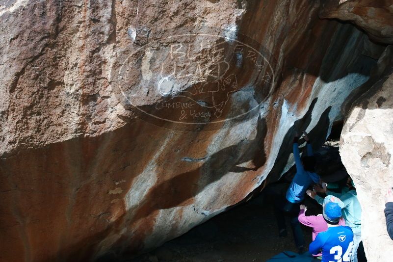 Bouldering in Hueco Tanks on 03/15/2019 with Blue Lizard Climbing and Yoga

Filename: SRM_20190315_1224160.jpg
Aperture: f/5.6
Shutter Speed: 1/250
Body: Canon EOS-1D Mark II
Lens: Canon EF 16-35mm f/2.8 L