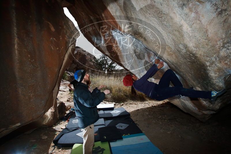 Bouldering in Hueco Tanks on 03/15/2019 with Blue Lizard Climbing and Yoga

Filename: SRM_20190315_1325170.jpg
Aperture: f/8.0
Shutter Speed: 1/250
Body: Canon EOS-1D Mark II
Lens: Canon EF 16-35mm f/2.8 L