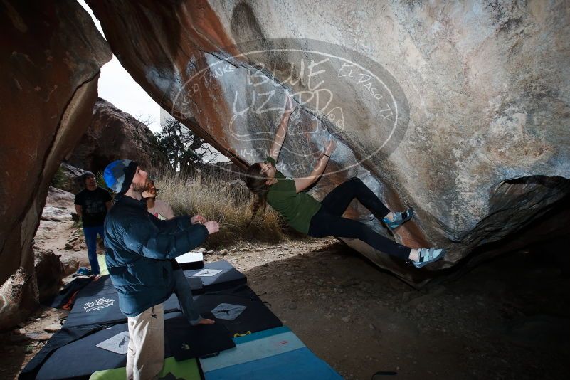 Bouldering in Hueco Tanks on 03/15/2019 with Blue Lizard Climbing and Yoga

Filename: SRM_20190315_1328200.jpg
Aperture: f/8.0
Shutter Speed: 1/250
Body: Canon EOS-1D Mark II
Lens: Canon EF 16-35mm f/2.8 L