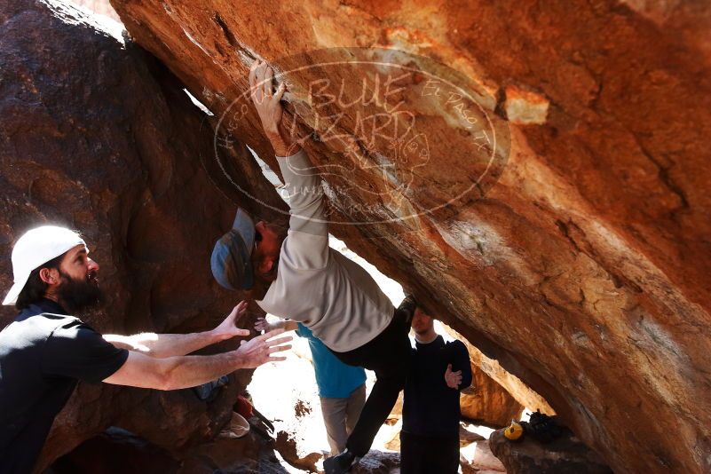 Bouldering in Hueco Tanks on 03/17/2019 with Blue Lizard Climbing and Yoga

Filename: SRM_20190317_1259270.jpg
Aperture: f/5.6
Shutter Speed: 1/320
Body: Canon EOS-1D Mark II
Lens: Canon EF 16-35mm f/2.8 L