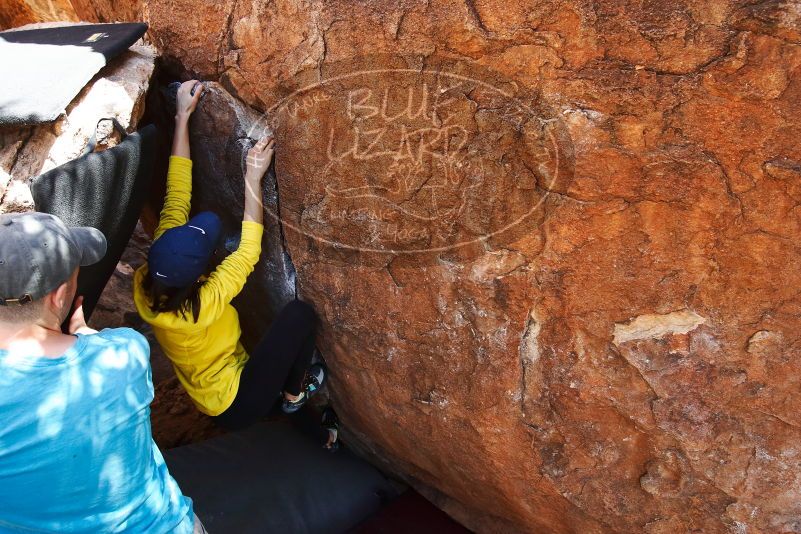 Bouldering in Hueco Tanks on 03/17/2019 with Blue Lizard Climbing and Yoga

Filename: SRM_20190317_1415570.jpg
Aperture: f/5.6
Shutter Speed: 1/250
Body: Canon EOS-1D Mark II
Lens: Canon EF 16-35mm f/2.8 L